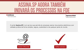 FDE é mais uma das instituições que inovam com a contratação do assina.sp